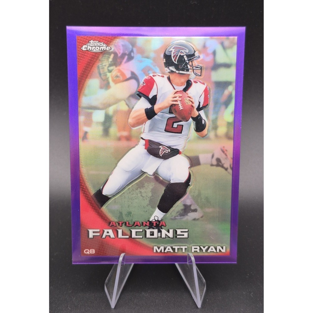 2010 Topps Chrome Purple Refractor Matt Ryan Card #C187 206/555 Atlanta Falcons